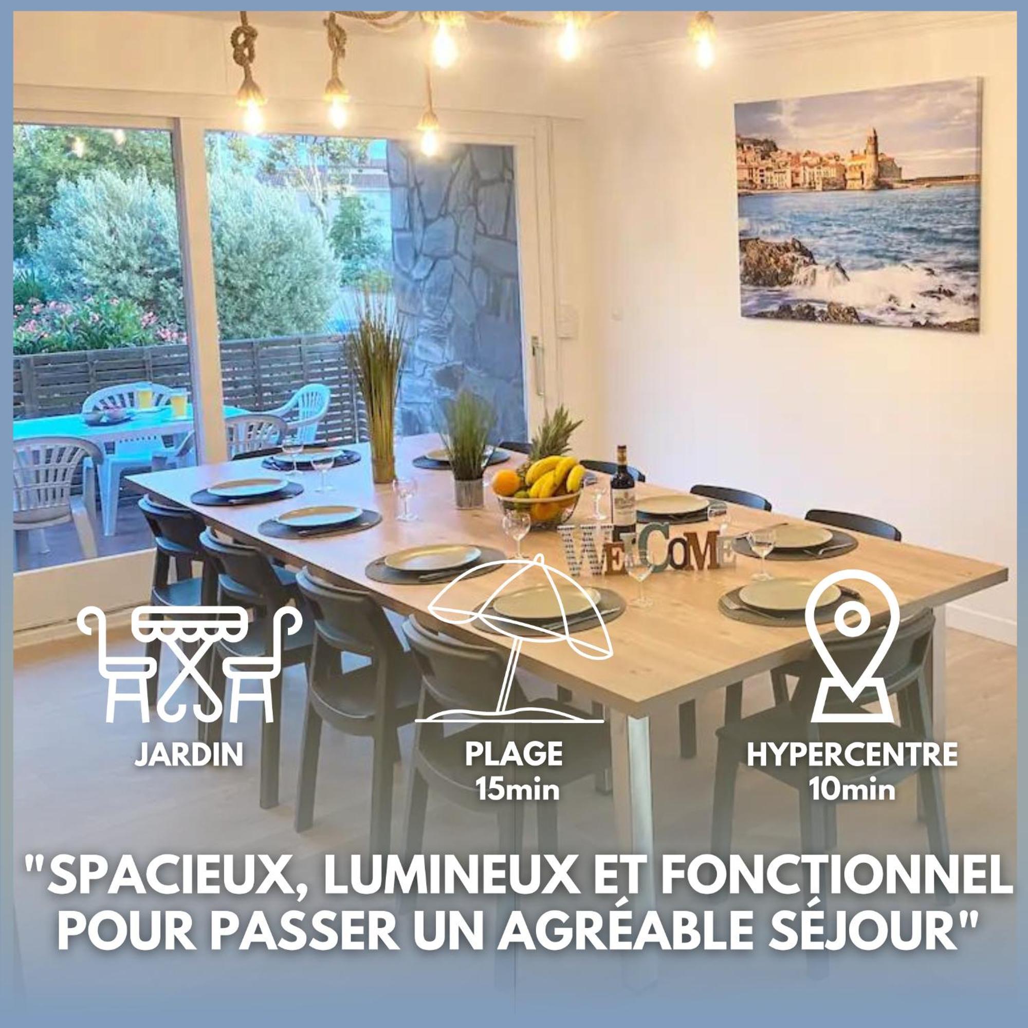 L'Artmonie - Climatise - Jardin - Centre-Ville - Plage Perpignan Eksteriør billede